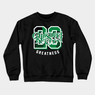 Respect Greatness Lucky Green Retro Crewneck Sweatshirt